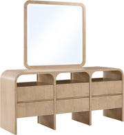 Giada Solid Wood And Veneer Mirror in Natural - 843Natural-M