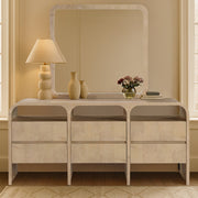 Giada Solid Wood And Veneer Mirror in Natural - 843Natural-M