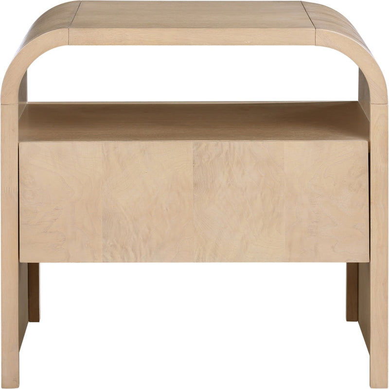 Giada Solid Wood And Veneer Nightstand in Natural - 843Natural-NS