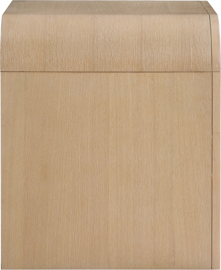 Giada Solid Wood And Veneer Nightstand in Natural - 843Natural-NS
