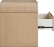Giada Solid Wood And Veneer Nightstand in Natural - 843Natural-NS
