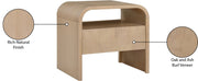 Giada Solid Wood And Veneer Nightstand in Natural - 843Natural-NS