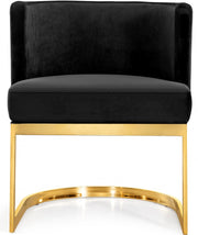 Gianna Velvet Upholstered Dining Chair in Black - 718Black-C