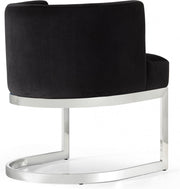Gianna Velvet Upholstered Dining Chair in Black - 734Black-C