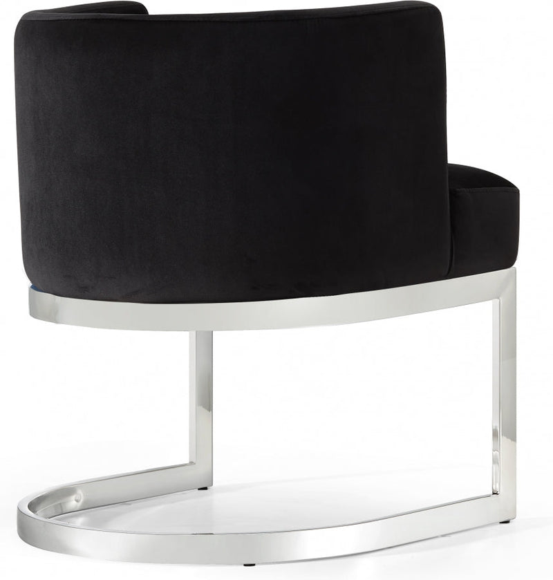 Gianna Velvet Upholstered Dining Chair in Black - 734Black-C