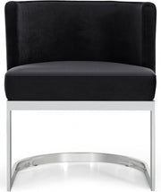 Gianna Velvet Upholstered Dining Chair in Black - 734Black-C