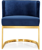 Gianna Velvet Upholstered Dining Chair in Blue - 718Navy-C