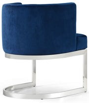 Gianna Velvet Upholstered Dining Chair in Blue - 734Navy-C
