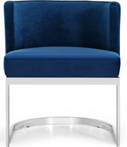 Gianna Velvet Upholstered Dining Chair in Blue - 734Navy-C