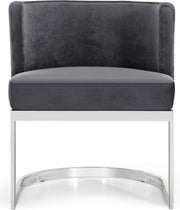Gianna Velvet Upholstered Dining Chair in Grey - 734Grey-C