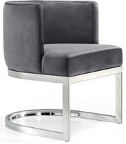 Gianna Velvet Upholstered Dining Chair in Grey - 734Grey-C