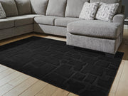 Gibbswell Black Washable 5' x 7' Area Rug - R407462