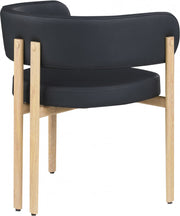 Gideon Vegan Leather Upholstered Dining Chair in Black, Set of 2 - 982Black-C
