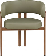 Gideon Vegan Leather Upholstered Dining Chair in Green, Set of 2 - 983Olive-C