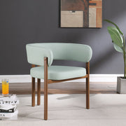Gideon Vegan Leather Upholstered Dining Chair in Mint, Set of 2 - 983Mint-C