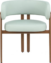 Gideon Vegan Leather Upholstered Dining Chair in Mint, Set of 2 - 983Mint-C