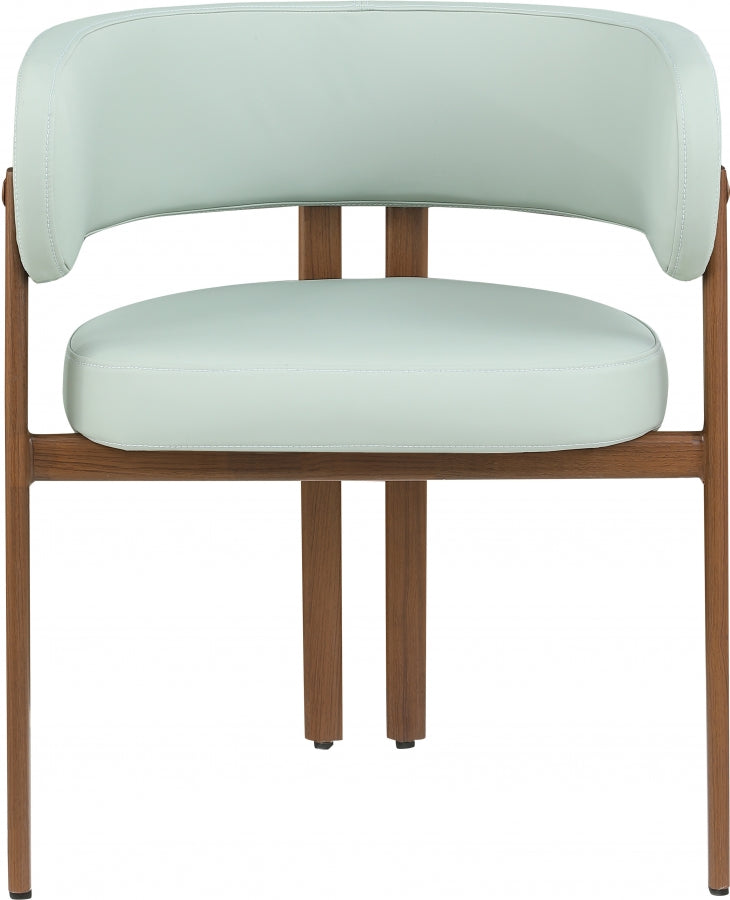Gideon Vegan Leather Upholstered Dining Chair in Mint, Set of 2 - 983Mint-C