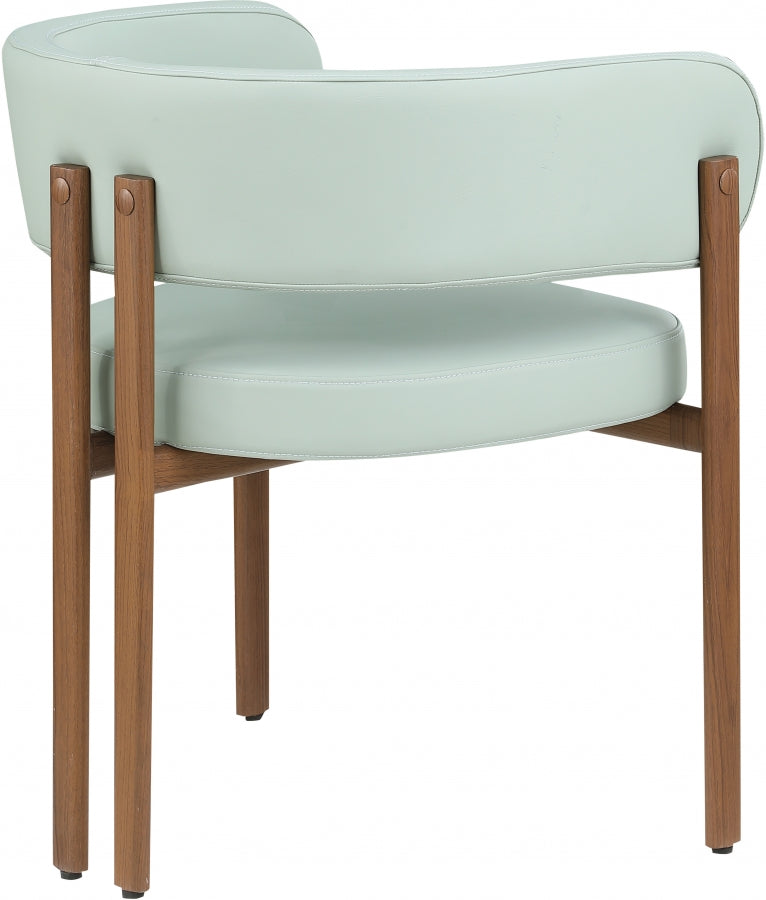 Gideon Vegan Leather Upholstered Dining Chair in Mint, Set of 2 - 983Mint-C