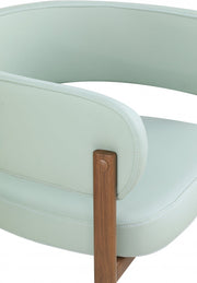 Gideon Vegan Leather Upholstered Dining Chair in Mint, Set of 2 - 983Mint-C