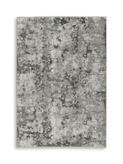 Gilberton Charcoal/Gray/White Large Rug - R408711