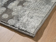 Gilberton Charcoal/Gray/White Large Rug - R408711