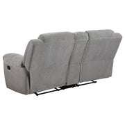 Gilson 2-piece Chenille Upholstered Reclining Sofa Set Grey - 602551-S2