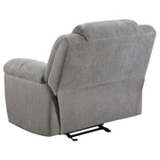 Gilson Chenille Upholstered Glider Recliner Chair Grey - 602553