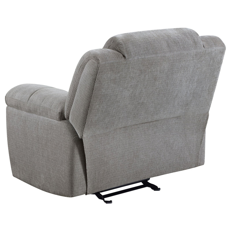Gilson Chenille Upholstered Glider Recliner Chair Grey - 602553
