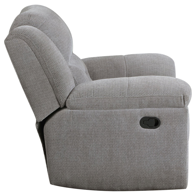 Gilson Chenille Upholstered Glider Recliner Chair Grey - 602553