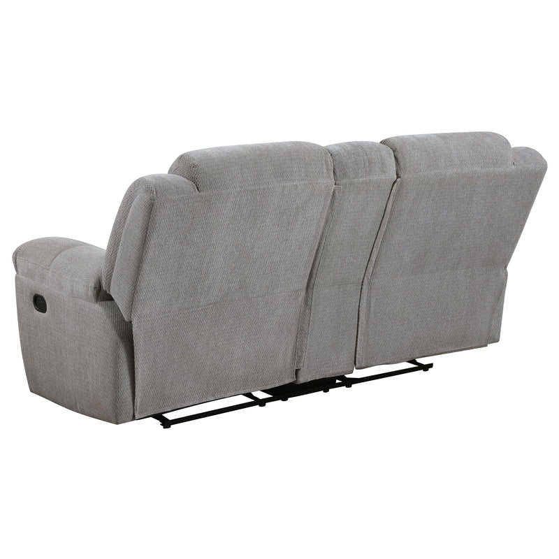 Gilson Chenille Upholstered Reclining Loveseat Grey - 602552