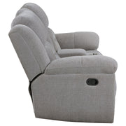 Gilson Chenille Upholstered Reclining Loveseat Grey - 602552