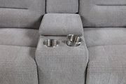 Gilson Chenille Upholstered Reclining Loveseat Grey - 602552