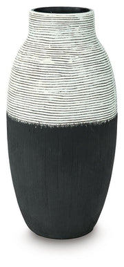 Girtha Antique White/Black Vase - A2000877