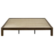 Gislen Eastern King Easy Assembly Wood Platform Bed Walnut - 316028WALKE