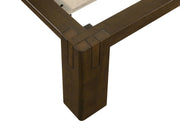 Gislen Eastern King Easy Assembly Wood Platform Bed Walnut - 316028WALKE