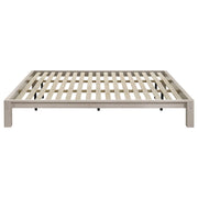 Gislen Eastern King Easy Assembly Wood Platform Bed White - 316028WHTKE