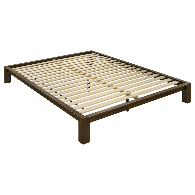 Gislen Full Easy Assembly Wood Platform Bed Walnut - 316028WALF