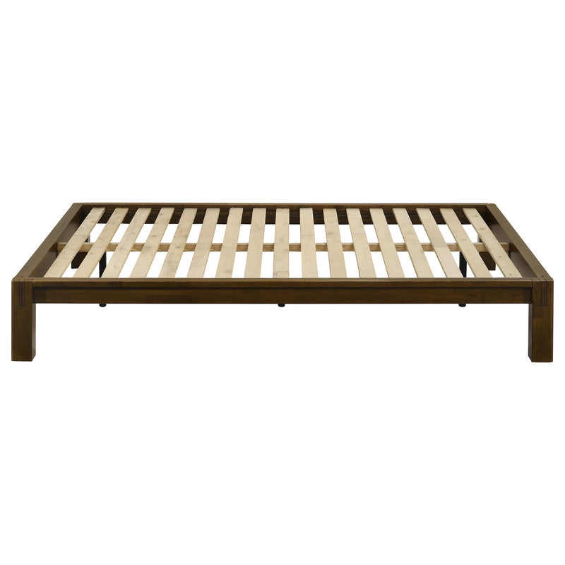 Gislen Full Easy Assembly Wood Platform Bed Walnut - 316028WALF