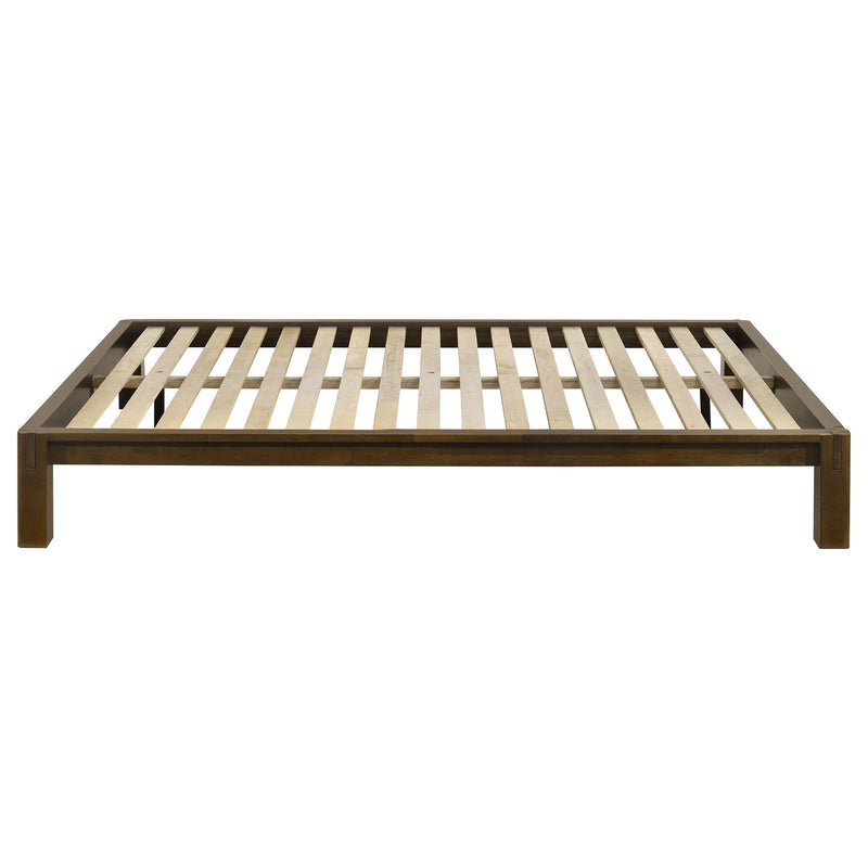 Gislen Queen Easy Assembly Wood Platform Bed Walnut - 316028WALQ