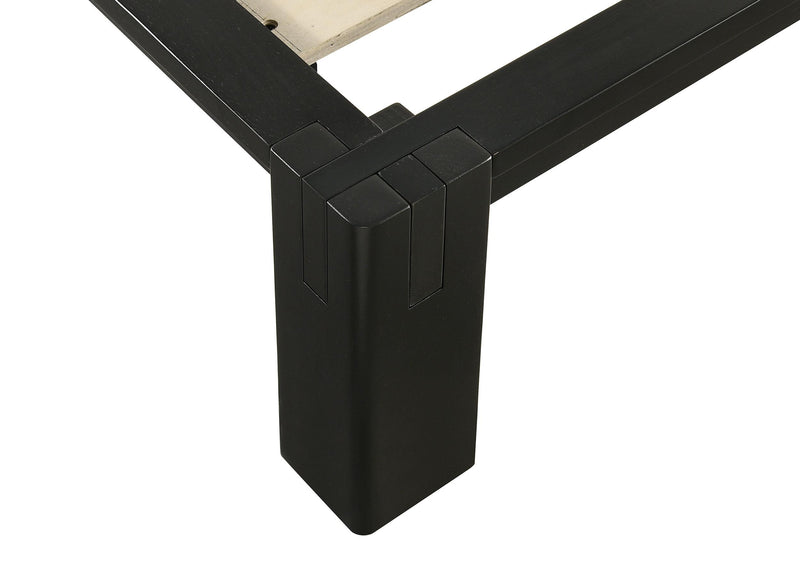 Gislen Twin Easy Assembly Wood Platform Bed Black - 316028BLKT
