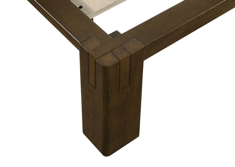 Gislen Twin Easy Assembly Wood Platform Bed Walnut - 316028WALT