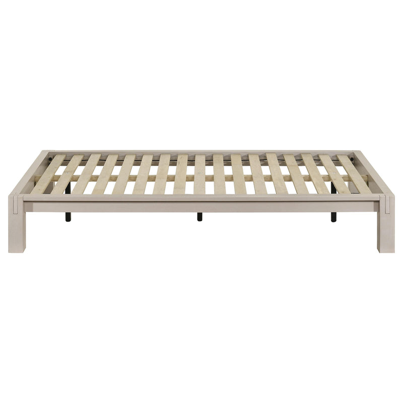 Gislen Twin Easy Assembly Wood Platform Bed White - 316028WHTT