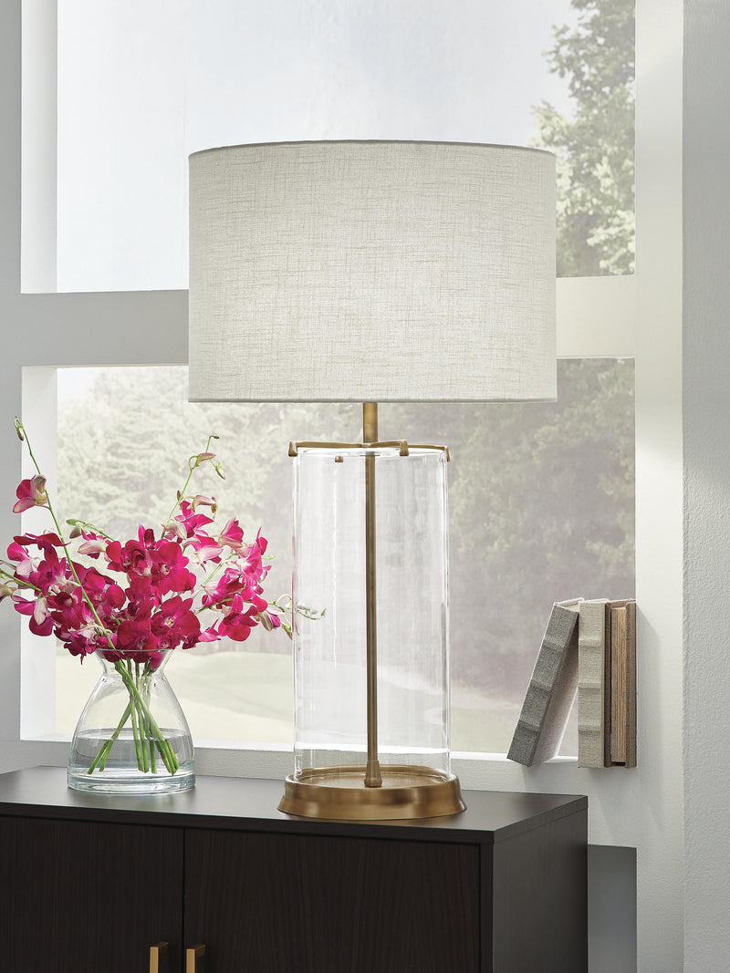 Gizeh Clear/Gold Finish Table Lamp - L430954