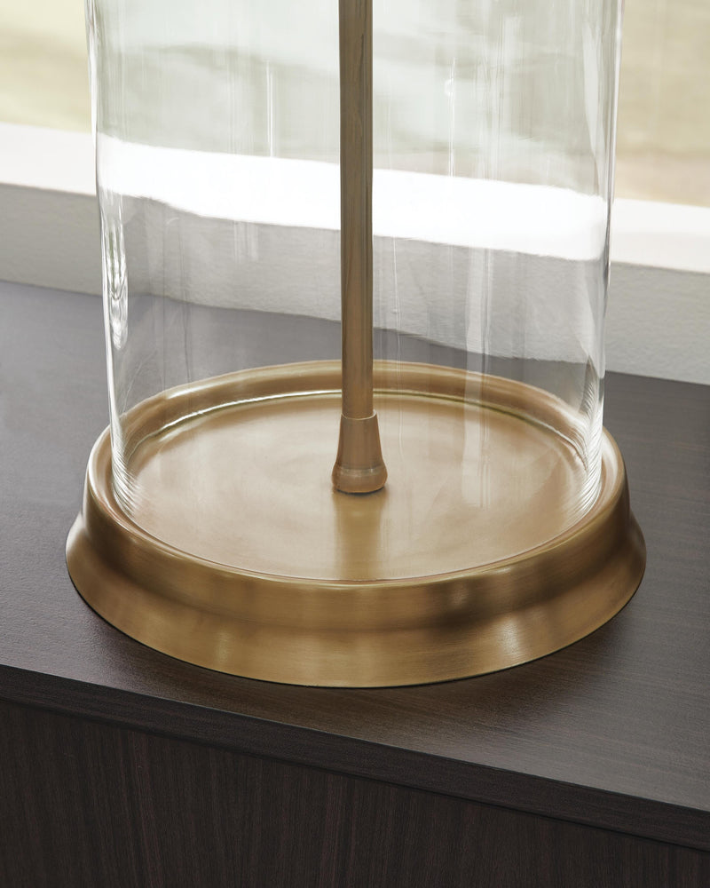 Gizeh Clear/Gold Finish Table Lamp - L430954