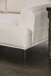 Gladbach Linen White Loveseat - FM63007WH-LV