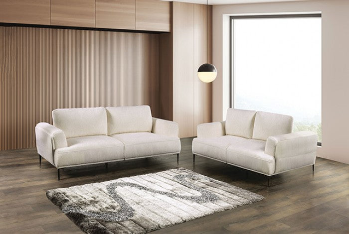 Gladbach Linen White Sofa - FM63007WH-SF