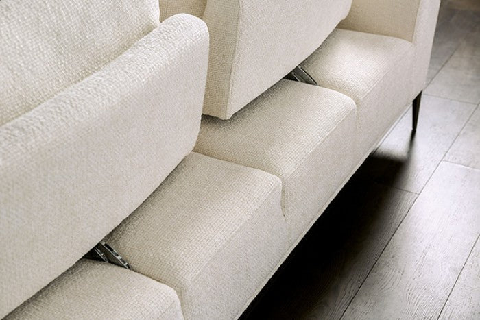 Gladbach Linen White Sofa - FM63007WH-SF