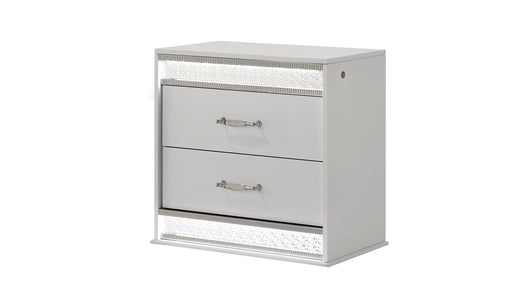 Glam Nightstand White - Glam Nightstand White