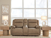 Glencroft Sahara Power Reclining Loveseat with Console - PCU1240018