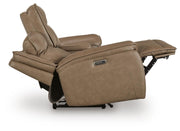 Glencroft Sahara Power Reclining Loveseat with Console - PCU1240018